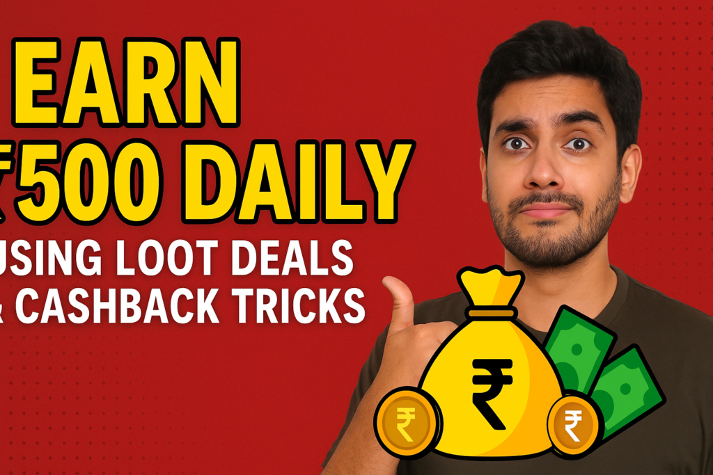 How I Earn ₹500 Every Day Using Loot Deals & Cashback Tricks 😎